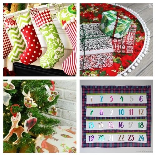 20 Charming Sewing Projects for Christmas- These charming Christmas sewing projects are great for beginners, are so fun to make, and are a festive touch to add to your home's décor! | #ChristmasCrafts #ChristmasDIY #sewingProjects #ChristmasSewing #ACultivatedNest