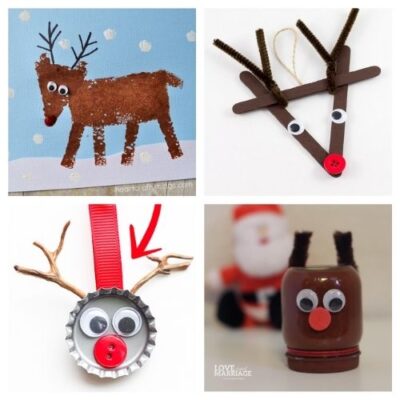 20 Christmas Reindeer Kids Crafts- A Cultivated Nest