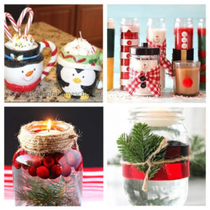20 Gorgeous DIY Christmas Candles- A Cultivated Nest