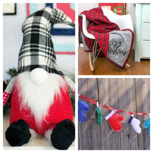 20 Charming Christmas Sewing Projects- These charming Christmas sewing projects are great for beginners, are so fun to make, and are a festive touch to add to your home's décor! | #ChristmasCrafts #ChristmasDIY #sewingProjects #ChristmasSewing #ACultivatedNest