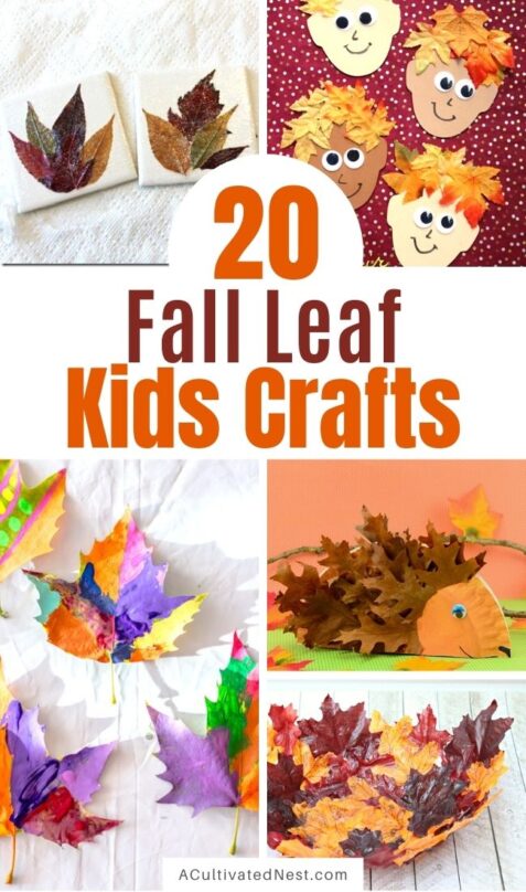 20 Creative Fall Leaf Kids Crafts- A Cultivated Nest