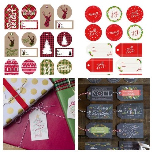 20 Free Printable Christmas Tags and Labels- A Cultivated Nest