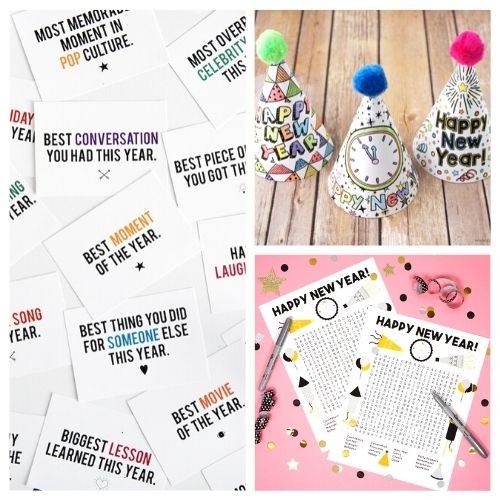 20 Brilliant New Year's Eve Free Printables- These New Year's Eve free printables will get you all set for fun and help you celebrate in style as you get ready for the new year! | #NewYearsEve #NewYear #freePrintables #printables #ACultivatedNest