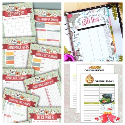 12 Charming Free Printable Christmas Planners- Have a less stressful holiday season with these charming free printable Christmas planners! They are a holiday organizing game-changer! | #freePrintables #Christmas #plannerPrintables #ChristmasPlanner #ACultivatedNest