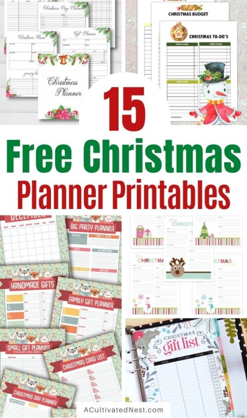 20 Charming Free Printable Christmas Planners- A Cultivated Nest