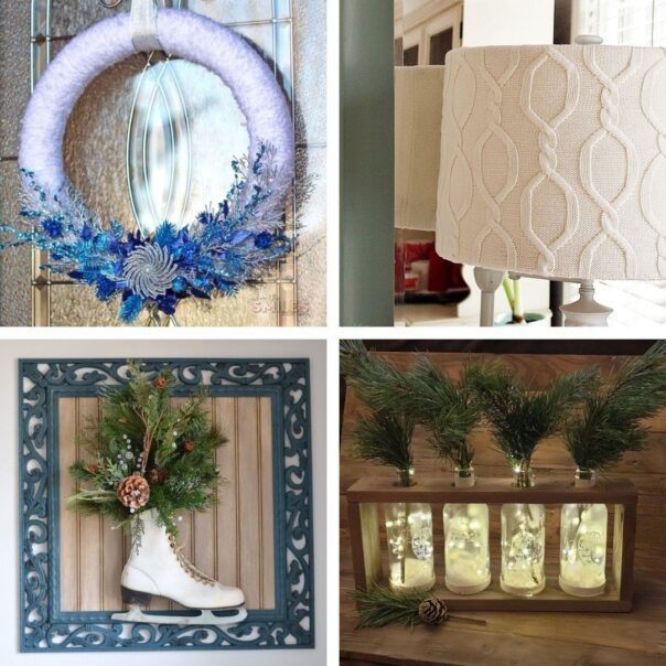 20 DIY Winter Décor Projects for After Christmas- It can be tricky to decorate your home for winter after Christmas, but with these 20 DIY winter décor projects your home will look lovely! | #winterDecor #winterDecorating #diyProjects #DIY #ACultivatedNest