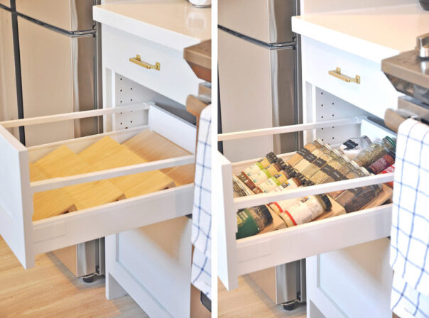 20 Clever Kitchen Drawer Organizers- If you want to be able to find things fast in your kitchen, you need to check out these space saving kitchen drawer organization ideas! | #organizingTips #homeOrganization #kitchenOrganization #organizing #ACultivatedNest