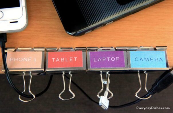 No.1 Easy Way on How to Organize Your Cords - Pearl and Style