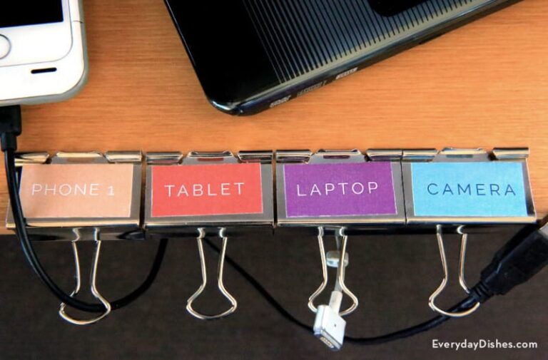 10 Clever Ways to Organize Cords and Wires- A Cultivated Nest