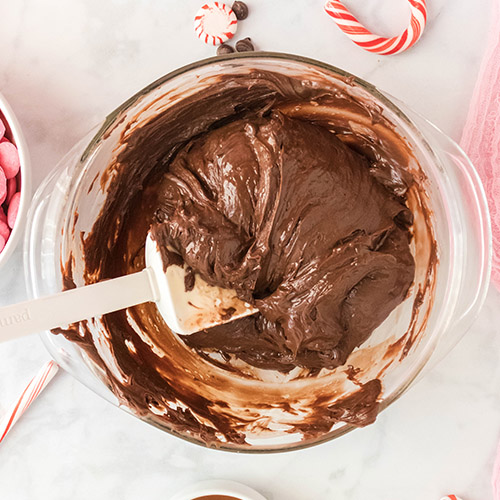 Delicious Peppermint Chocolate Fudge Recipe- For a special treat this holiday season, you have to make this delicious homemade peppermint fudge! It also makes a great DIY food gift! | homemade food gift, Christmas dessert ideas, homemade fudge recipe, #fudge #dessert #dessertRecipes #peppermintRecipes #ACultivatedNest