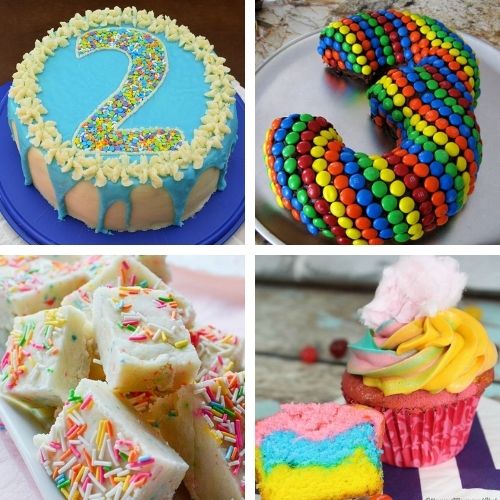 24 Colorful Birthday Recipes to Make- Make the next birthday you bake for even more special with some of these fun birthday dessert recipes! They're all so tasty! | #dessertRecipes #birthdayRecipes #birthdayDessert #cupcakeRecipes #ACultivatedNest
