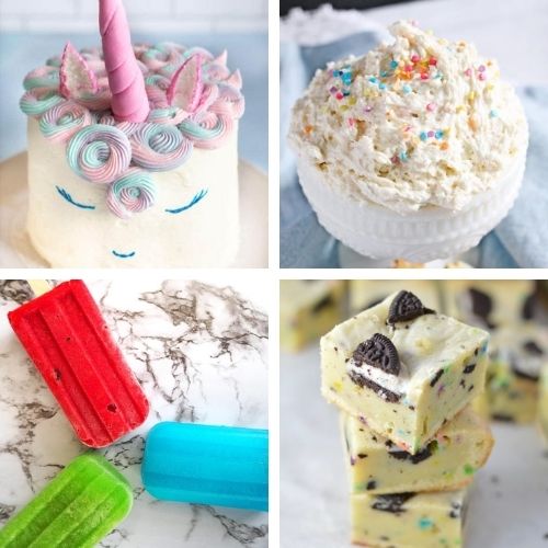 24 Colorful Birthday Dessert Ideas- Make the next birthday you bake for even more special with some of these fun birthday dessert recipes! They're all so tasty! | #dessertRecipes #birthdayRecipes #birthdayDessert #cupcakeRecipes #ACultivatedNest