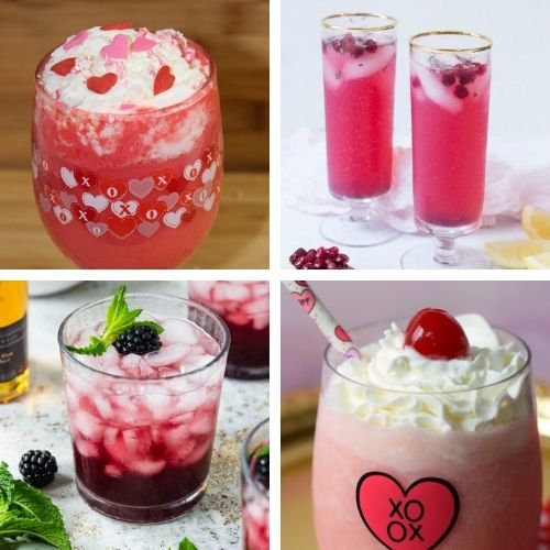 24 Delicious DIY Valentine's Day Drinks- These tasty homemade Valentine's Day drinks are a lovely way to make your romantic evening even more special! | #drinkRecipes #ValentinesDay #Valentines #homemadeDrinks #ACultivatedNest