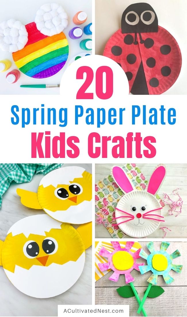 20 Cute Spring Paper Plate Kids Crafts