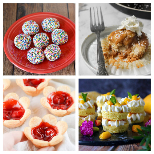 20 Incredible Bite Sized Dessert Recipes- These 20 incredible bite sized dessert recipes are super easy to make, taste delicious, and are sure to be a big hit! | small desserts, desserts for parties, #desserts #dessertRecipes #recipes #dessertIdeas #ACultivatedNest