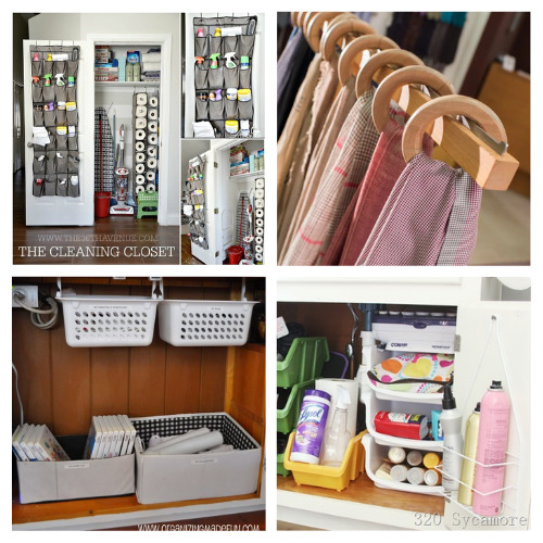 Getting Organized in 2012 - Organizing Cleaning Supplies and Free Label  Printables! - Tatertots and Jello
