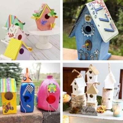 16 DIY Birdhouse Projects- Décor and Kids Crafts- A Cultivated Nest