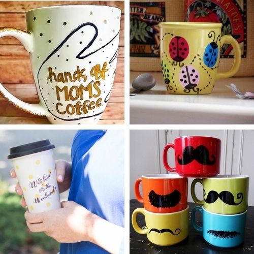 16 Beautiful Handmade Mug Crafts- For the perfect gift for Mother's Day, Father's Day, birthdays, and more, check out these beautiful DIY mug gifts! | gifts teens can make, easy homemade gifts, handmade gift ideas, #handmadeGift #handmadeMugs #giftIdeas #diyGifts #ACultivatedNest