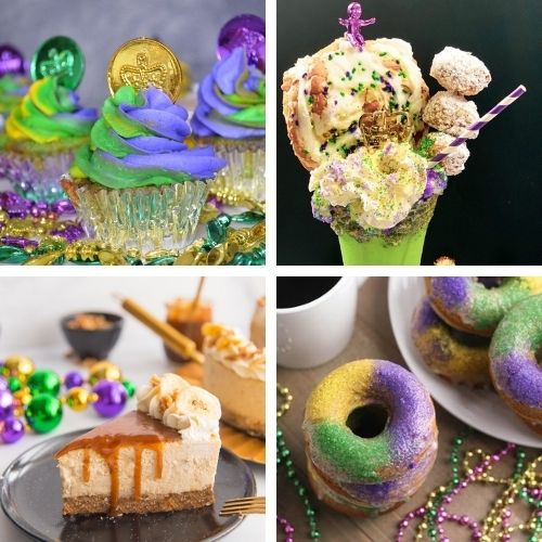 20 Festive Mardi Gras Foods- Have a fun and festive Mardi Gras with some of these delicious Mardi Gras dessert recipes! They're so colorful, and so tasty! | #MardiGras #desserts #MardiGrasFood #MardiGrasRecipes #ACultivatedNest
