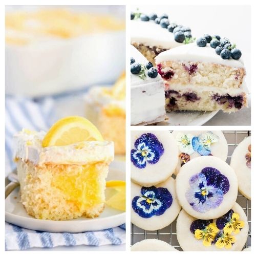 24 Cheery Spring Dessert Recipes- Bring the brightness of spring to your dinner table with these cheery spring dessert recipes! They're all so pretty, and delicious! | spring baking, brightly colored desserts, #dessertRecipes #desserts #springRecipes #springDesserts #ACultivatedNest