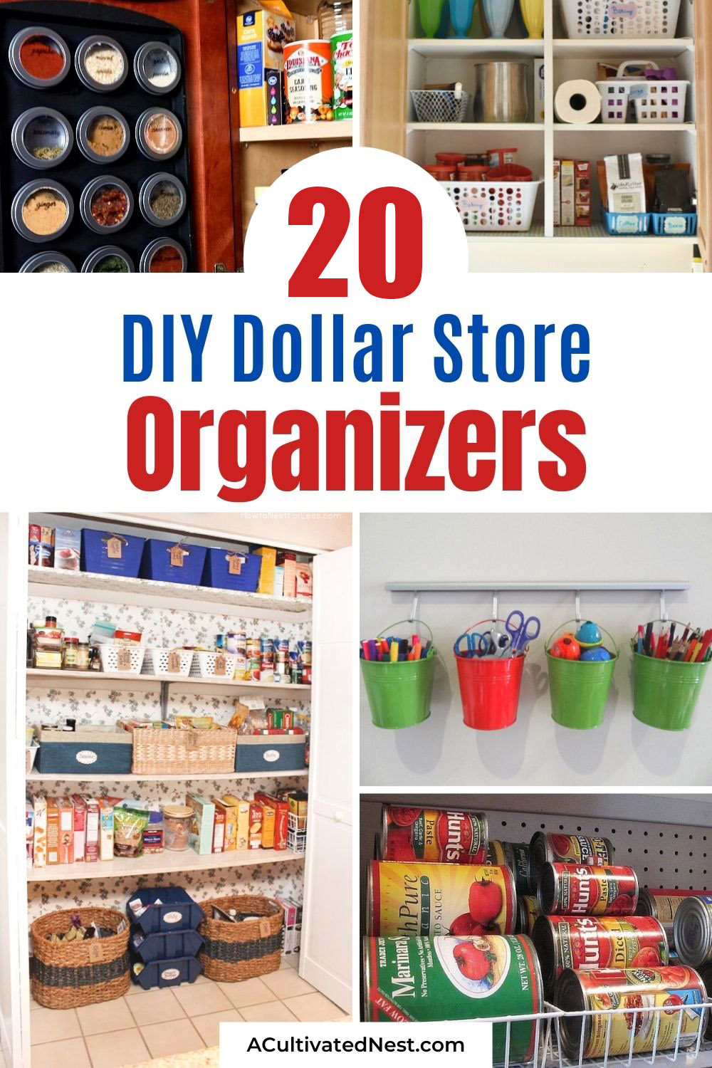 20 Ways to Use Dollar Store Organizing Hacks to Organize Everything 