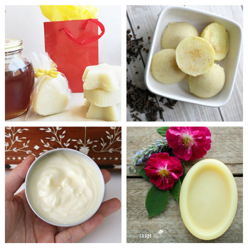20 Luxurious Lotions and DIY Lotion Bars- Learn how to make these 20 luxurious DIY lotions and lotion Bars! They make lovely gifts and help make your skin silky smooth! | #homemadeBeautyProducts #diyLotion #diyLotionBars #crafts #ACultivatedNest