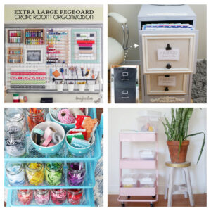 20 Clever Craft Room Organization Ideas- A Cultivated Nest