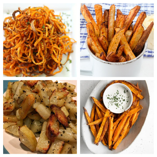 20 Delicious Homemade Fry Recipes- These 20 delicious homemade fry recipes are delicious, easy to make, and will please a picky crowd! They are the perfect side to any meal! | #recipe #homemade #frenchFries #sideRecipes #ACultivatedNest