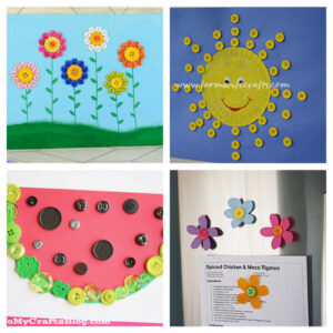 20 Summer Button Crafts for Kids- A Cultivated Nest