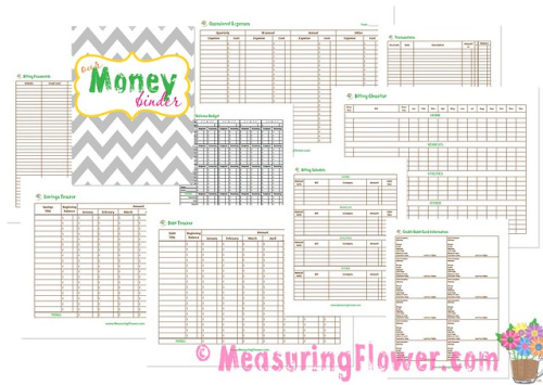10 Free Dave Ramsey Inspired Budget Binder Printables- These 10 free budgeting printables inspired by Dave Ramsey are great ways to easily get your finances in order and save money! | #freePrintables #daveRamsey #budgeting #frugalLiving #ACultivatedNest