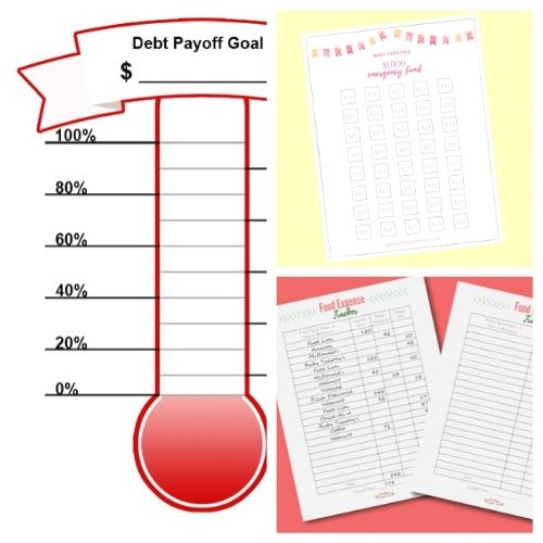 10 Free Budgeting Printables Inspired by Dave Ramsey- These 10 free budgeting printables inspired by Dave Ramsey are great ways to easily get your finances in order and save money! | #freePrintables #daveRamsey #budgeting #frugalLiving #ACultivatedNest