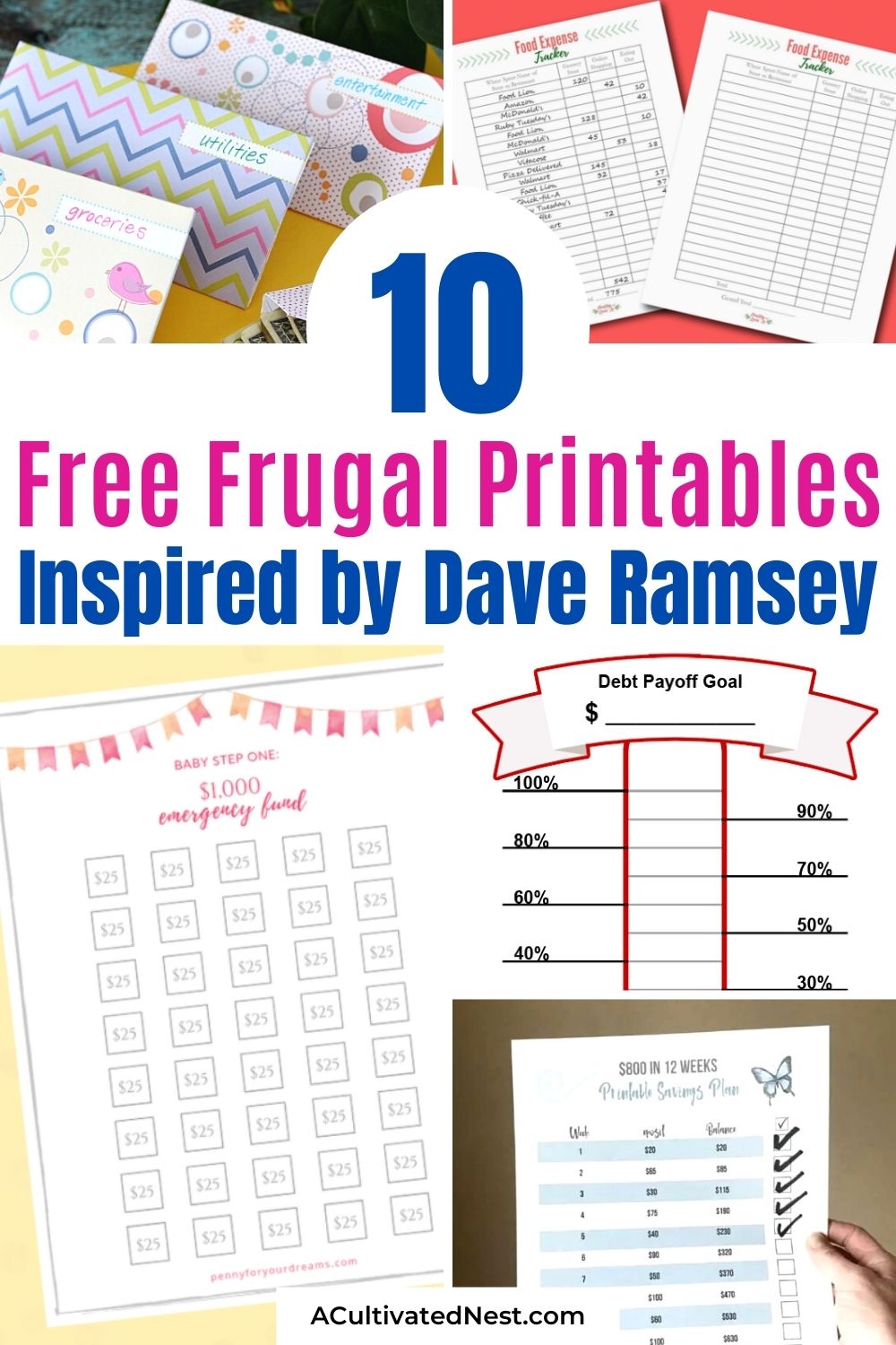 10 imprimables de budgétisation gratuits inspirés par Dave Ramsey 