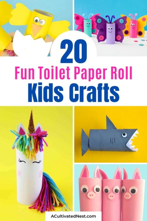 20 Fun Toilet Paper Roll Kids Crafts- A Cultivated Nest