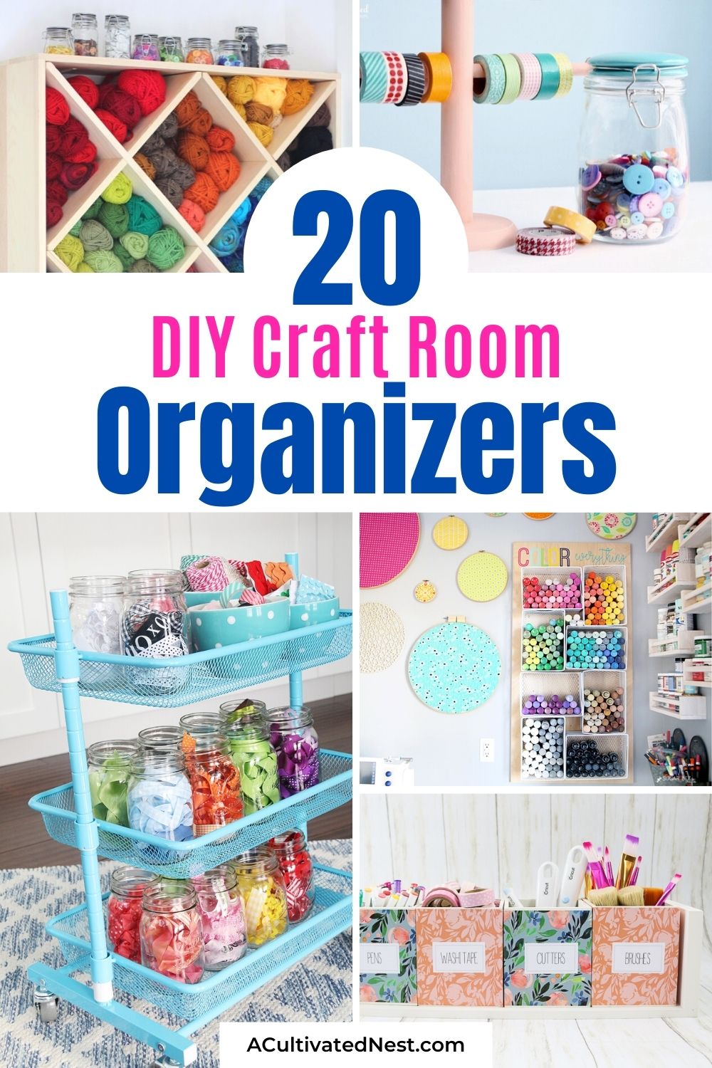 20 Clever Craft Room Organization Ideas 