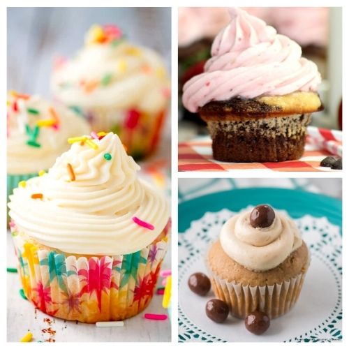 24 Delicious Cupcake Recipes- If you want to make bakery-style cupcakes at home, then you need to check out these delicious cupcake recipes! Everyone is sure to love them! | #cupcakes #baking #recipes #desserts #ACultivatedNest
