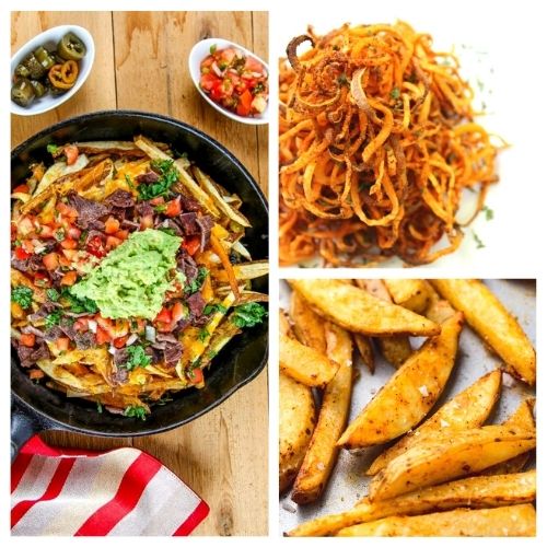 20 Delicious Homemade Fry Recipes- These 20 delicious homemade fry recipes are delicious, easy to make, and will please a picky crowd! They are the perfect side to any meal! | #recipe #homemade #frenchFries #sideRecipes #ACultivatedNest