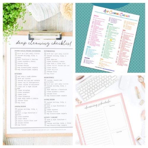 20 Summer Cleaning and Decluttering Checklists- Summer is the perfect time for cleaning, and these summer cleaning and decluttering checklists will have your home tidy in no time! Many are also free printables, for even easier use! | #freePrintables #cleaningChecklist #declutteringChecklist #cleaningSchedule #ACultivatedNest