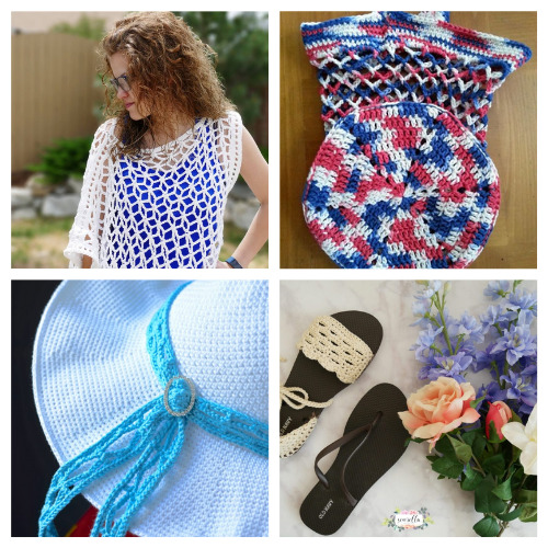 12 Free Crochet Patterns for Summer- Don't miss these free summer crochet patterns! They are perfect for the season and will keep you entertained even on the hot days! | summer crafts, easy crochet patterns, crochet patterns for beginners, #crochetPatterns #crochet #crafts #summerDIYs #ACultivatedNest