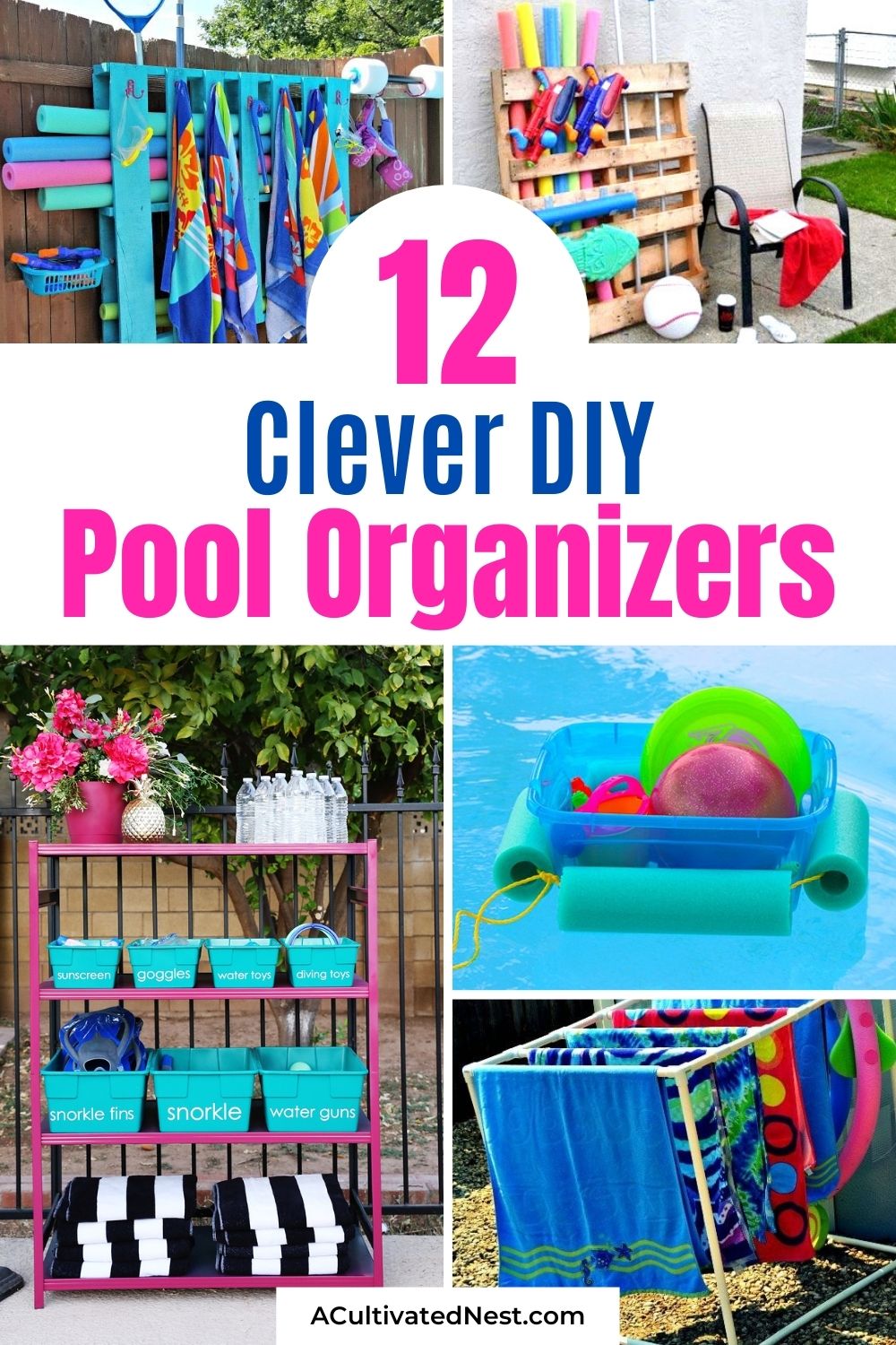 12 Clever DIY Pool Organizers