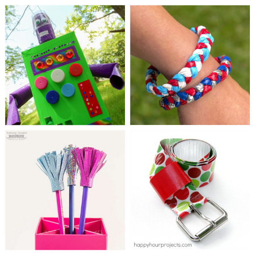 16 Creative Duct Tape Crafts- These 16 creative duct tape crafts are a blast to put together! They are great for kids and adults that want to get busy crafting. | #craft #crafting #ductTapeCrafts #craftsForTeenagers #ACultivatedNest