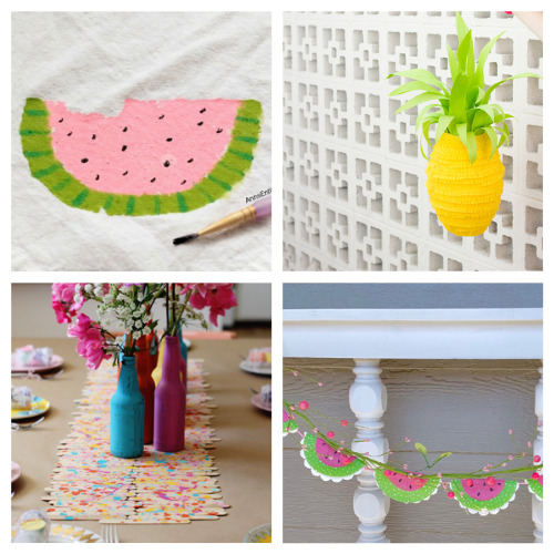20 Fun Summer Party Décor DIYs- Throw a great get-together with these 20 easy summer party DIYs! They are the perfect way to add some festive fun to your space! | #summerParty #partyDIY #diyProjects #crafts #ACultivatedNest