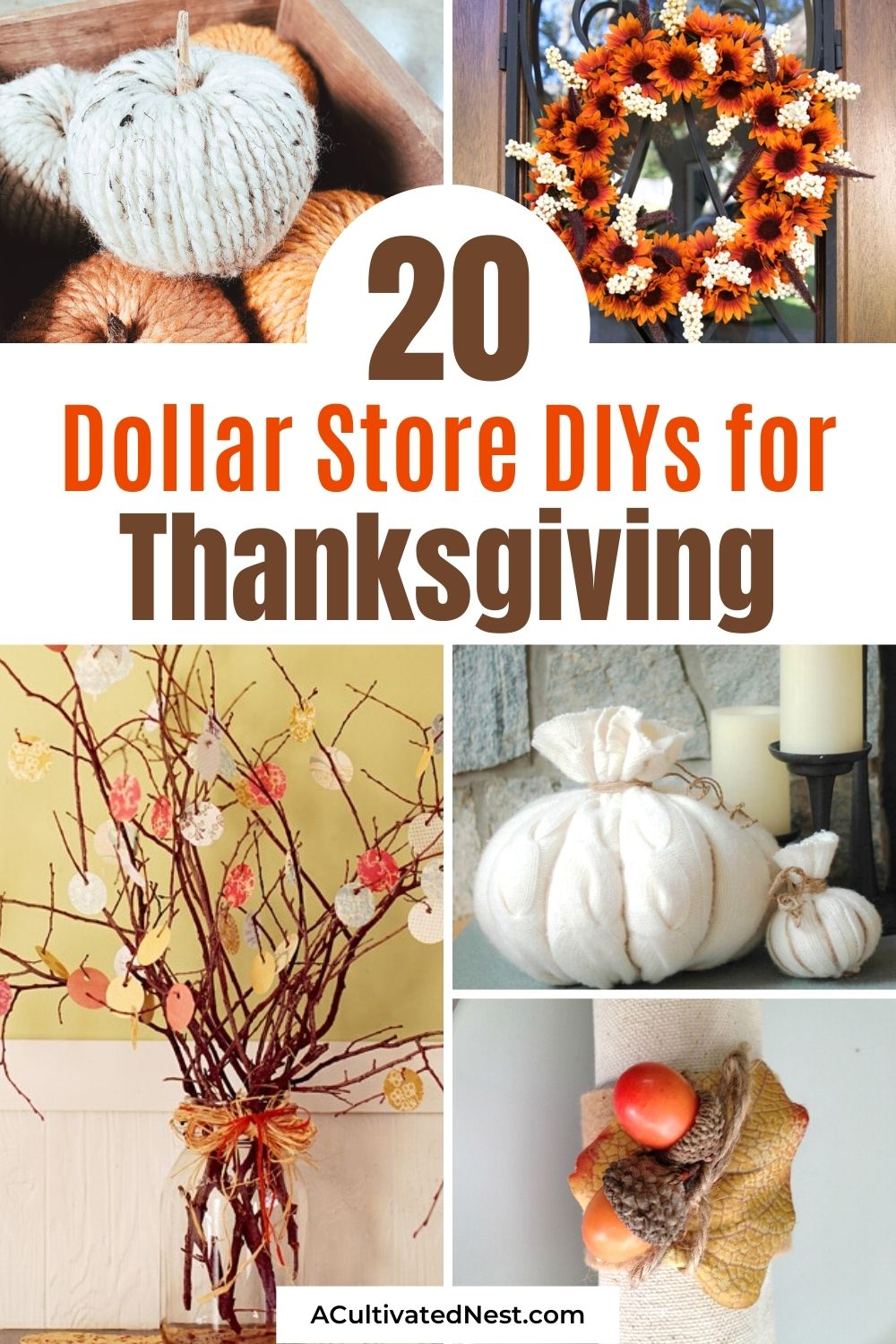 20 Dollar Store Thanksgiving DIY Projects