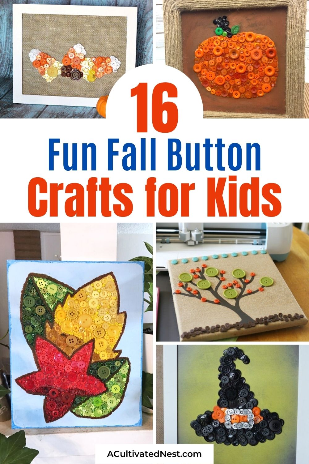 Fall Tray You Can Make with Buttons - Angie Holden The Country