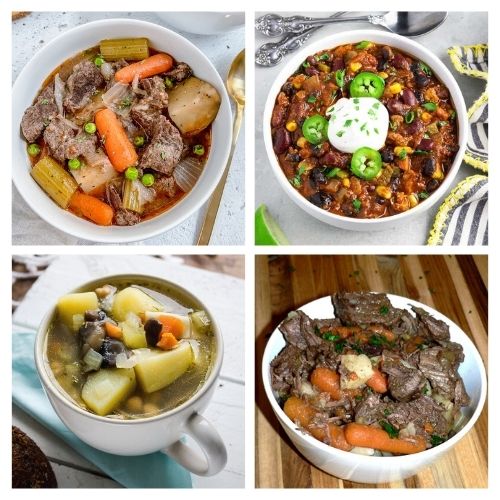 20 Hearty Fall Stew Recipes- Curl up in your favorite chair with one of these hearty stews for cold weather, and you'll be warm and happy on any cold day! | fall stew recipe, winter stew recipe, slow cooker stew recipe, Crock-Pot stew recipe #stew #recipe #food #slowCookerRecipes #ACultivatedNest