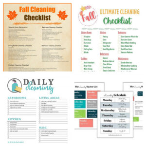 16 Fall Cleaning and Decluttering Free Printables- A Cultivated Nest