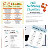 16 Fall Cleaning and Decluttering Free Printables- A Cultivated Nest