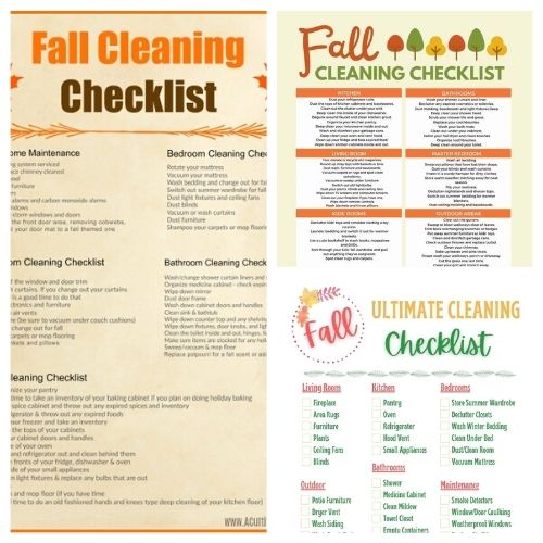 16 Fall Cleaning and Decluttering Free Printables- If you want to get your home neat and tidy for fall, then you need these free printable cleaning and decluttering checklists for fall! There are so many handy ones to choose from! | #cleaningChecklists #decluttering #freePrintables #homeOrganization #ACultivatedNest