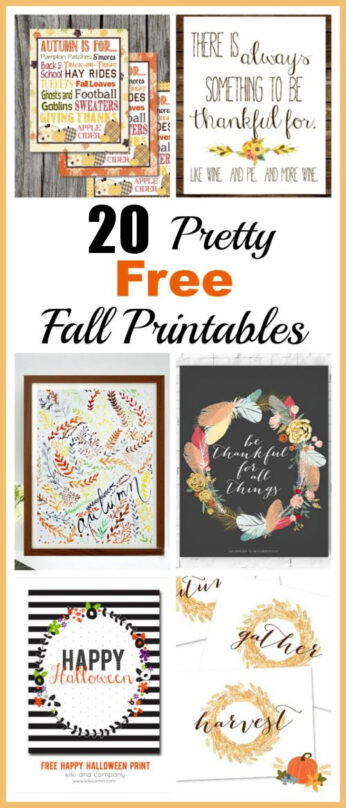 20 Pretty Free Fall Printables- A Cultivated Nest