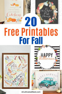 20 Pretty Free Fall Printables- A Cultivated Nest