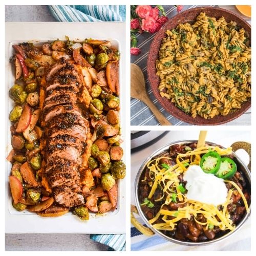 20 Delicious Fall Dinner Recipes- You won't have to worry about what to serve for dinner this fall with this list of delicious fall dinner recipes to try! | #fallRecipes #recipes #fallFood #dinnerRecipes #ACultivatedNest